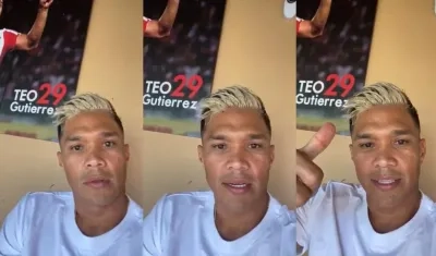 El jugador barranquillero Tófilo Gutiérrez