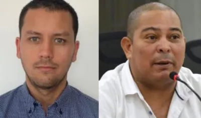 Contralor (e) Jorge Guevara Gómez y Concejal Juan Ospino.