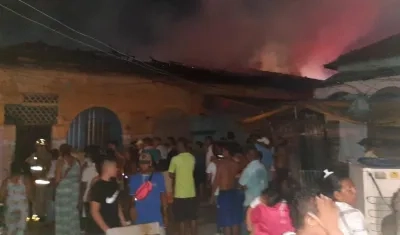 Incendio en San Roque. 