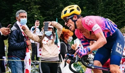 Rigoberto Urán, ciclista.