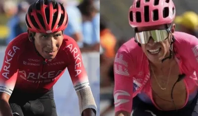 Nairo Quintana y Rigoberto Urán.