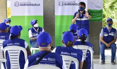 El Alcalde de Barranquilla, Jaime Pumarejo.