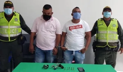 José Sebastián Maza Sarabia y Sheiner Sánchez Barros.