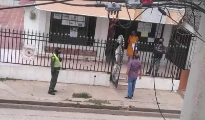 Inmueble donde funciona la Inspección de Policía.