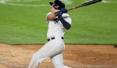 Giovanni Urshela, pelotero de los Yankees. 