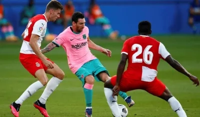 Lionel Messi durante el partido. 