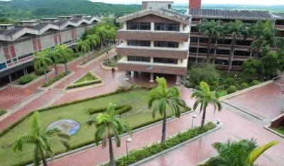 Fachada de la Universidad del Atlántico.