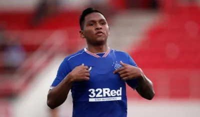 Alfredo Morelos, delantero colombiano. 