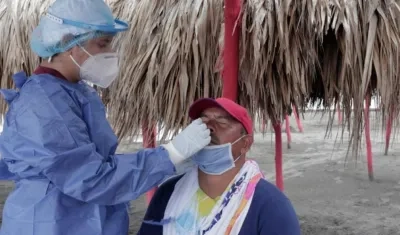 Prueba de Covid-19 en Salgar.