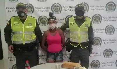 Yorgelis Adreina Meza Javier, capturada.