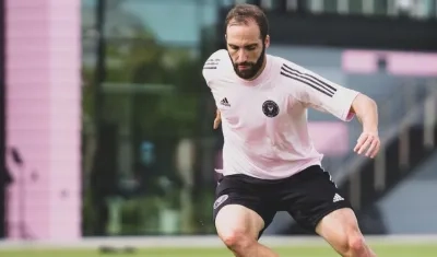 Gonzalo Higuaín, delantero argentino. 