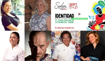 Algunos de los chefs invitados a Sabor Barranquilla Encasa.