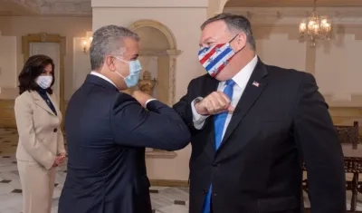 Presidente Iván Duque y Mike Pompeo.