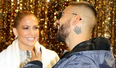 Jennifer López y Maluma.