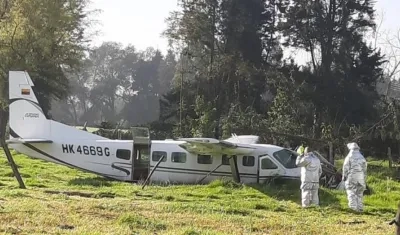 La avioneta cayó cerca de Guaymaral.