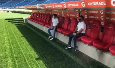 Gabriel Berdugo, secretario de Recreación y Deportes, muestra el nuevo escenario.