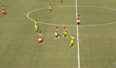 Acción del partido Barranquilla FC vs. Bogotá FC. 