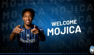 Johan Mojica fue recibido así por el Atalanta. 
