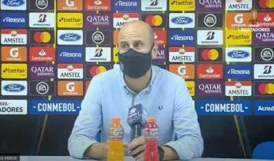 Miguel Ángel Ramírez, DT de Independiente del Valle.