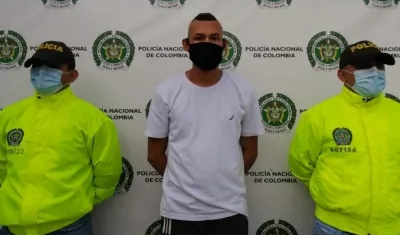 Jainer Alexander Ortiz Aguilar, capturado en Santa Marta.