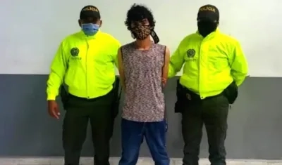 Alias 'Pichurria' tras ser capturado.