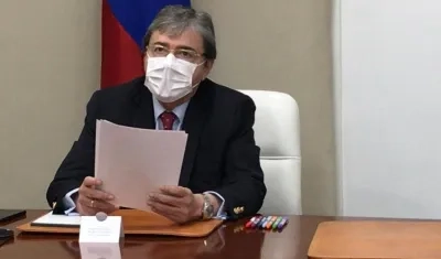 El ministro de Defensa, Carlos Holmes Trujillo.