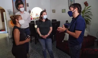 MinTIC y el alcalde de Barranquilla.