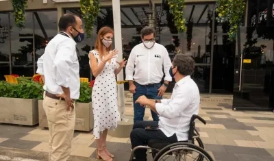Jairo Clopatofsky de visita en Barranquilla.
