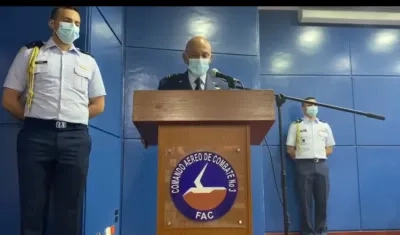 El coronel Rodrigo Velandia asumiendo en el Cacom 3.