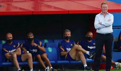 Ronald Koeman, técnico del Barcelona. 