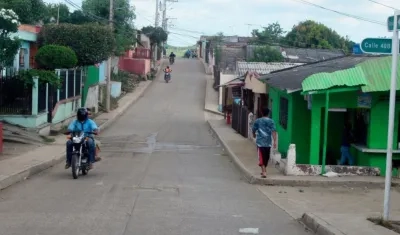 Aspecto de una calle del barrio Villa Mady, en Sincelejo. 