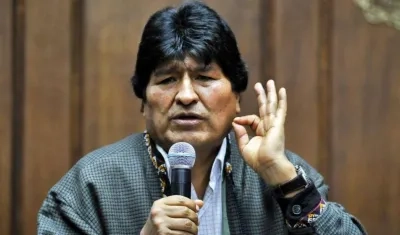 Evo Morales, expresidente de Bolivia.