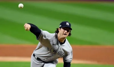 Gerrit Cole se llevó el triunfo para los Yankees. 