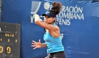 María Fernanda Herazo, tenista barranquillera. 