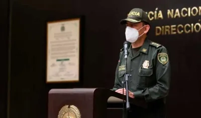 El director de seguridad ciudadana de la Policía, general Carlos Ernesto Rodríguez.