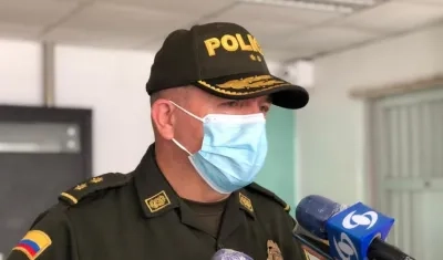 General Ricardo Alarcón, comandante de la Policía Metropolitana de Barranquilla.