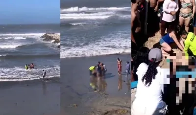 Imágenes del suceso.