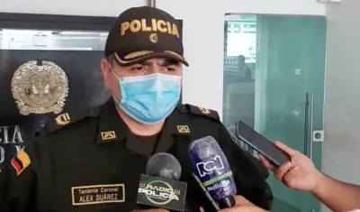 Coronel Alex Suárez, comandante operativo de la Mebar.