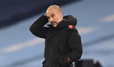 Pep Guardiola, técnico del Manchester City. 