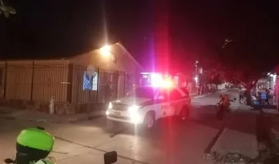 La Policía llegó al lugar de los hechos.