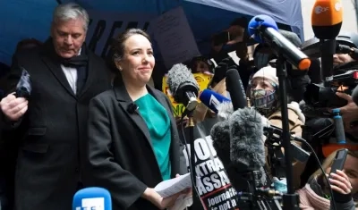 Rueda de prensa sobre el caso Assange.