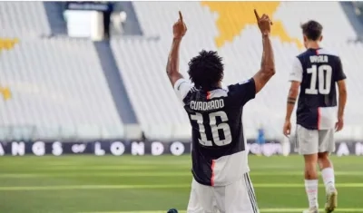 Juan Guillermo Cuadrado, jugador de la Juventus. 