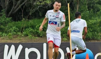 Leonardo Pico durante un entrenamiento. 