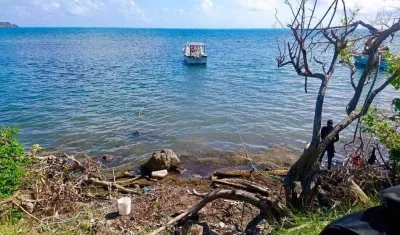 Panorámica marítima en la isla de Providencia.