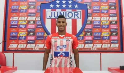 Rubén Manjarrés, nuevo jugador de Junior. 