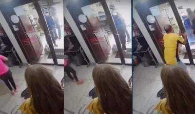 Imágenes del atraco.