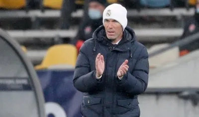 Zinedine Zidane, técnico del Real Madrid. 