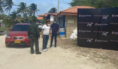 Autoridades en Casandrea Country Club, donde se realizó la rumba.