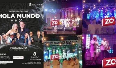 Imágenes de la súper fiesta.