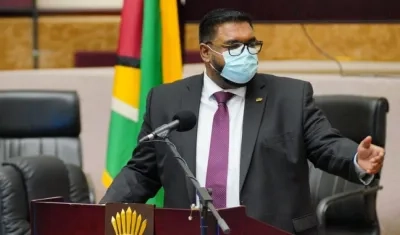 El presidente de Guyana, Irfaan Ali, pidió la solidaridad internacional.